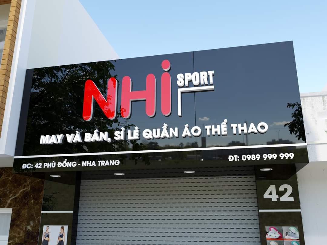 Bảng hiệu Kính Sơn Đen Nhi Sport