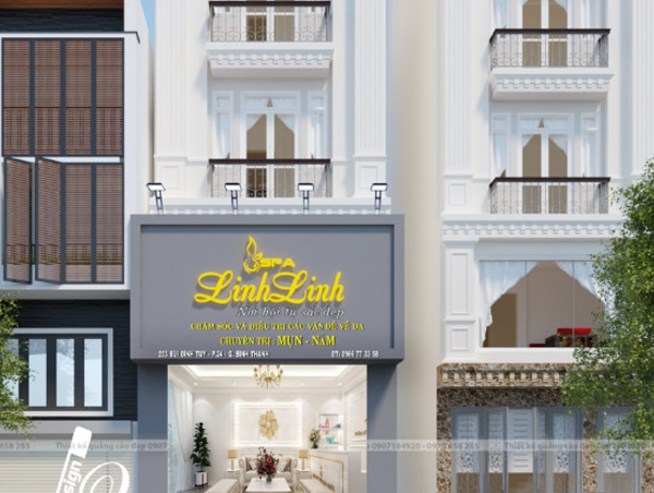 Bảng hiệu spa Linh Linh