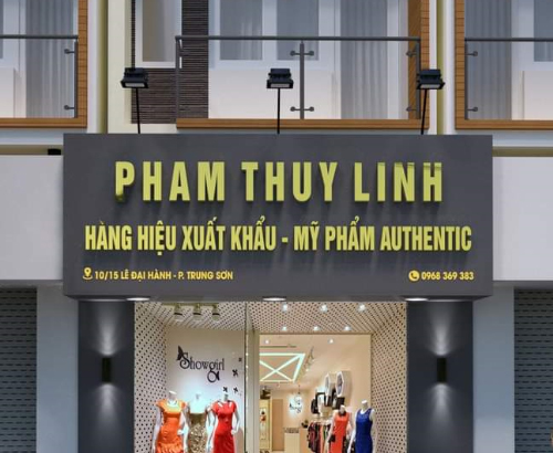 Bảng hiệu Thời Trang Mỹ Phẩm Thùy Linh