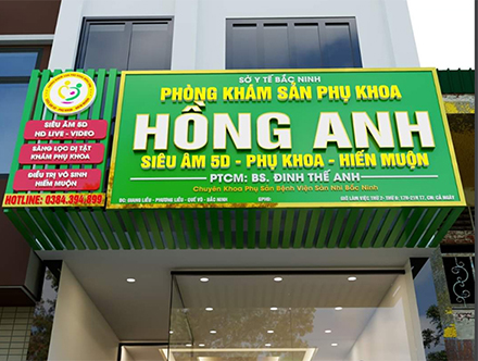 BẢNG HIỆU PHÒNG KHÁM SẢN PHỤ KHOA HỒNG ANH