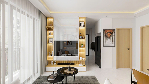 Thiết kế thi công căn hộ chung cư opal garden Chị Hoa